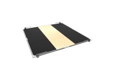 Помост тяжелоатлетический комбинированный DHZ фанера, резина, 300х300х4 см