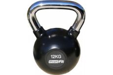 Гиря Profi-fit обрезиненная с хромированной ручкой 12кг