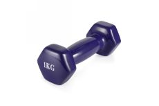 Гантель неразборная 1кг, винил VictoryFit VF-DV010