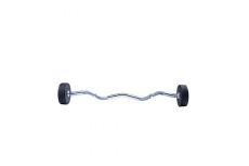 Фиксированная кривая штанга 15кг Ez Curl Urethane Barbells Live Pro LP8011-15